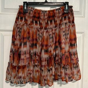 Anthropologie smock waist skirt
